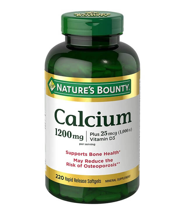 NATURE'S BOUNTY | CALCIUM 1200 MG PLUS 25 MCG VITAMIN D3 SOFTGELS